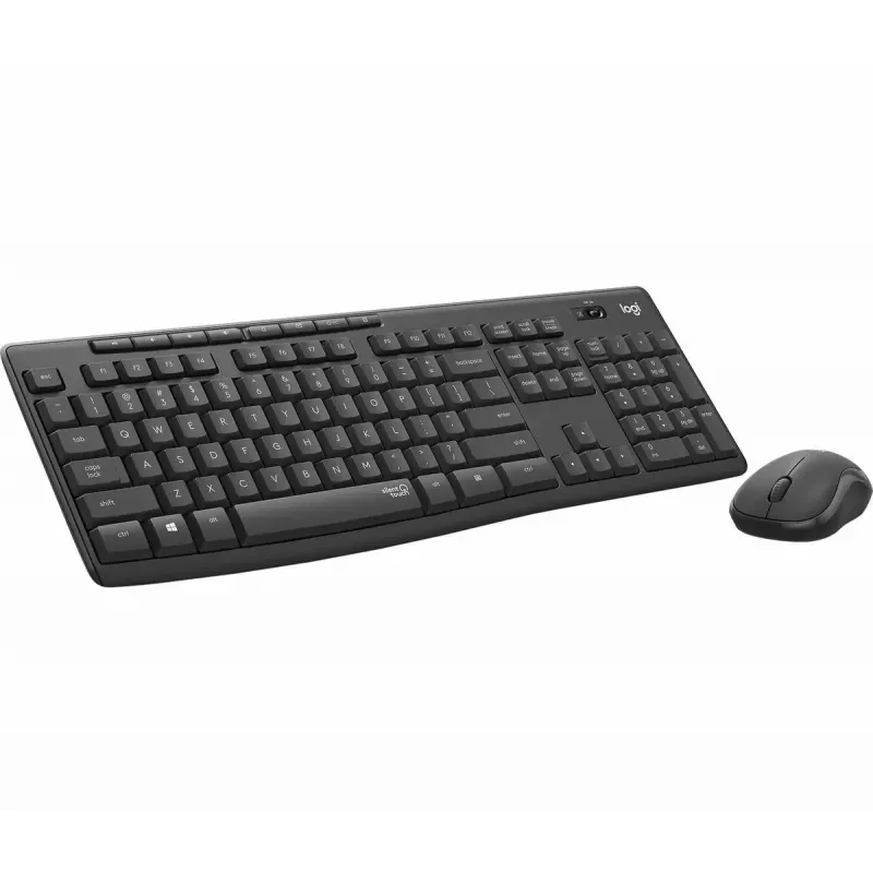 Logitech MK295 klusais bezvadu komplekts tastatūra pele RF bezvadu QWERTY US International Melns