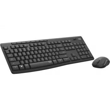 Logitech MK295 klusais bezvadu komplekts tastatūra pele RF bezvadu QWERTY US International Melns