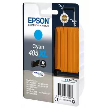 Epson 405XL DURABrite Ultra tintas kasetne 1 gab. Oriģināla Augstas (XL) ietilpības Ciāna