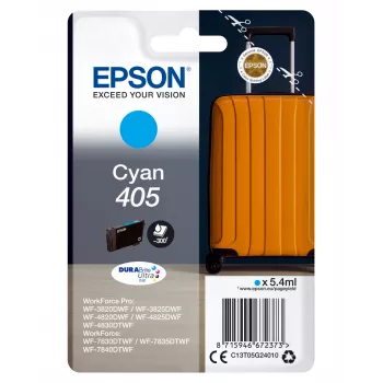 Epson Cyan 405 DURABrite Ultra tintas kasetne 1 gab. Oriģināla standarta ietilpība