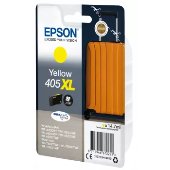 Epson 405XL DURABrite Ultra tintas kasetne 1 gab. Oriģināla augsta (XL) ietilpība Dzeltena