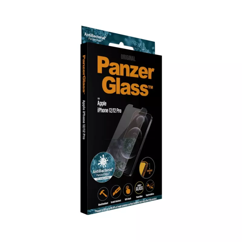 PanzerGlass ® Ekrāna aizsargs iPhone 12 | 12 Pro | Standarta piegulums