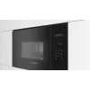 Iebūvējamā solo mikroviļņu krāsns Bosch Serie 6 BFL524MB0 — 800 W, 20 L, grils, skārienvadība un rotācijas regulators, melna