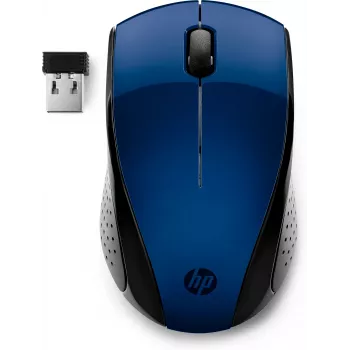 HP Wireless Mouse 220 (Lumiere Blue) – Bezvadu pele, ambidekstra, RF 2.4 GHz, zila