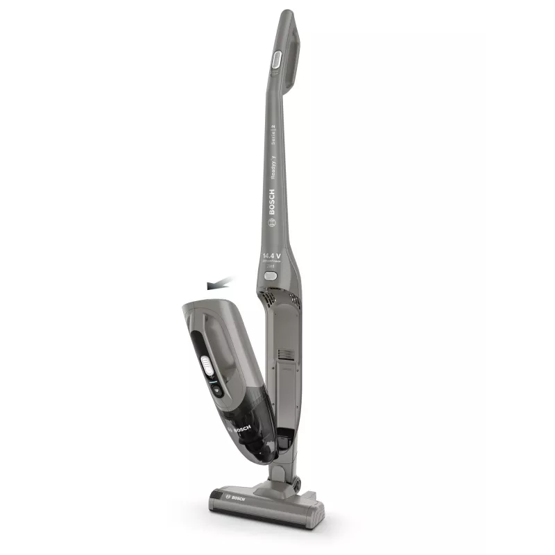 Bosch Serie 2 BBHF214G 2-in-1 putekļsūcējs/slotas kombains, bezmaiss, pelēks