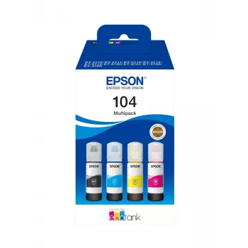 Kasetne Epson Ink C13T00P640 / 104 Multipack BK,C,M,Y