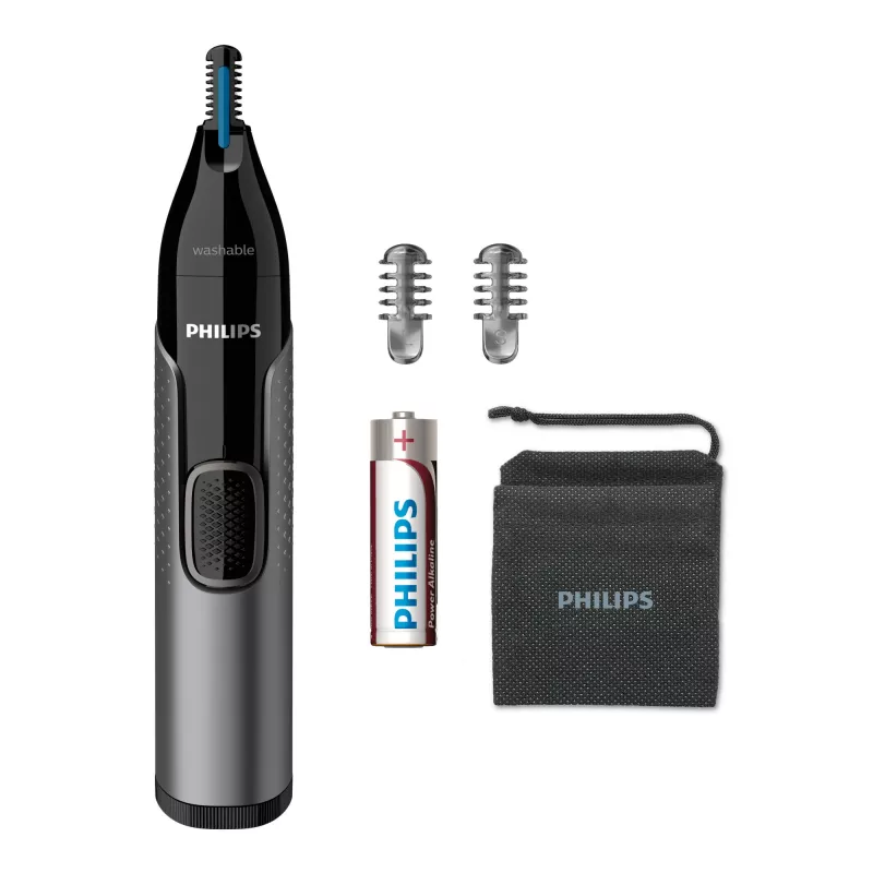 Philips 3000 sērijas deguna matu trimmeris NT3650/16 Mazgājams deguna, ausu un uzacu trimmeris ar 2 ķemmītēm