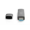DIGITUS DA-70886 Kombinētais karšu lasītājs USB-C + USB 3.0, 1x SD, 1x MicroSD, 1x USB 3.0, pelēks