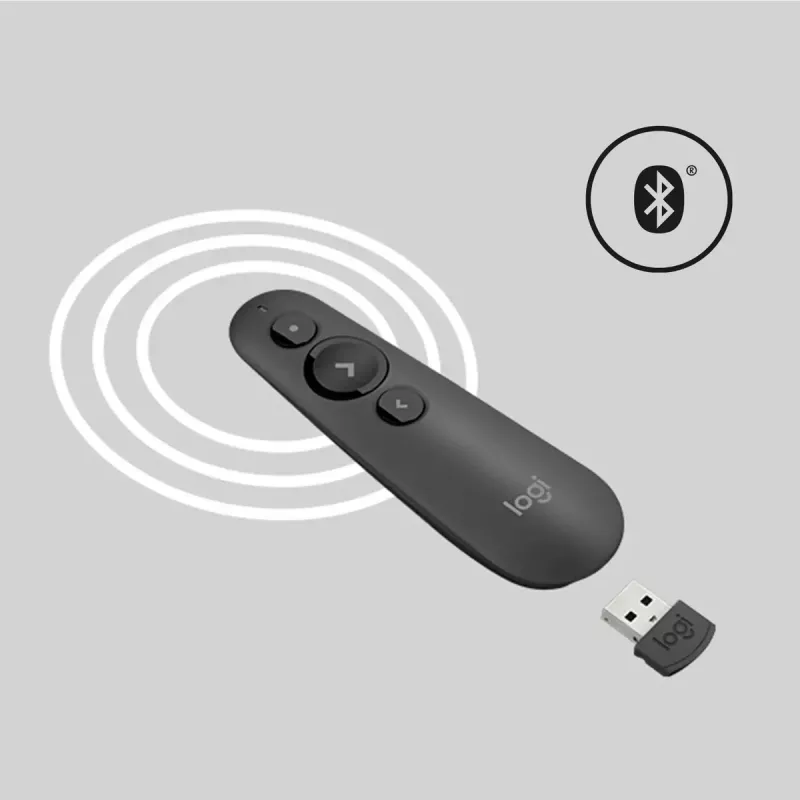 LOGITECH R500s lāzera prezentācijas tālvadības pults grafīta krāsā