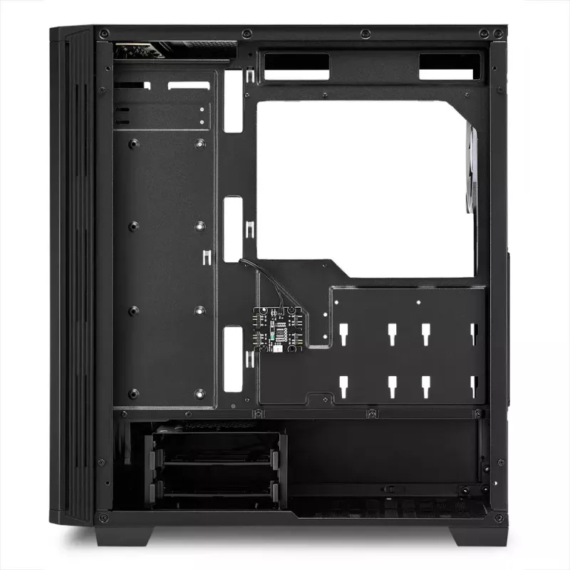 PC korpuss Sharkoon RGB LIT 100 Midi Tower Melns