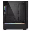 PC korpuss Sharkoon RGB LIT 100 Midi Tower Melns