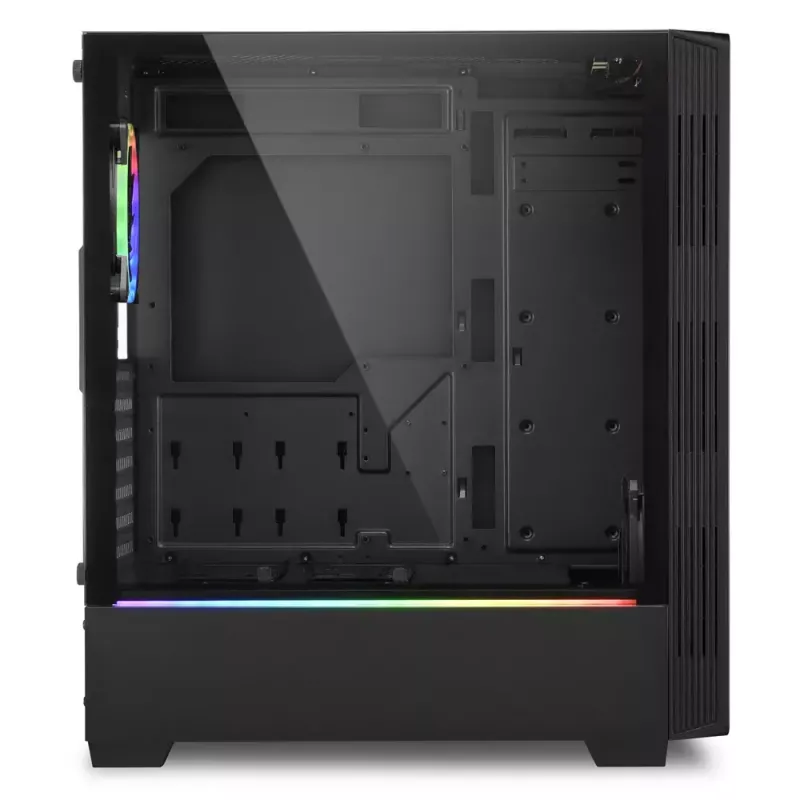 PC korpuss Sharkoon RGB LIT 100 Midi Tower Melns