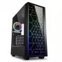 PC korpuss Sharkoon RGB LIT 100 Midi Tower Melns
