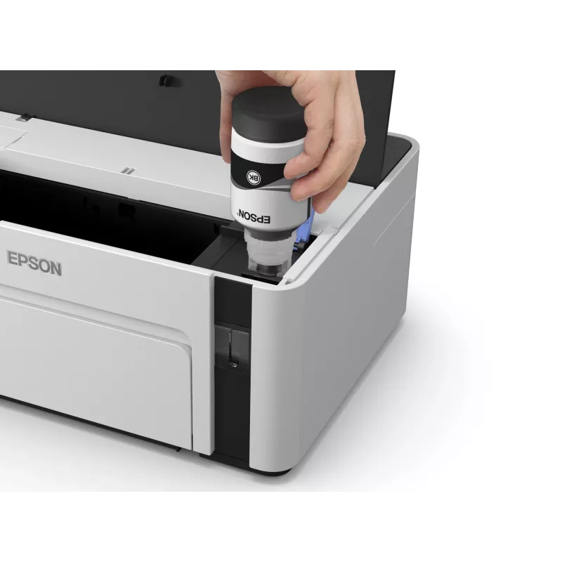 Inkjet printer Epson EcoTank ET-M1120 — melnbalts, A4, 1440x720 DPI, Wi‑Fi, uzpildāma tintes tvertne