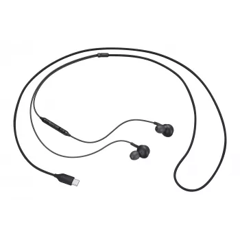 Samsung EO-IC100 vadu austiņas iebūvētam mikrofonam/mūzikai USB Type-C melnas