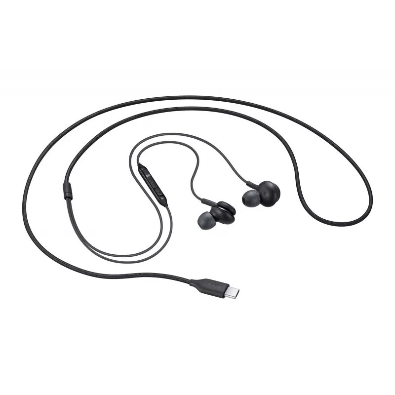 Samsung EO-IC100 vadu austiņas iebūvētam mikrofonam/mūzikai USB Type-C melnas