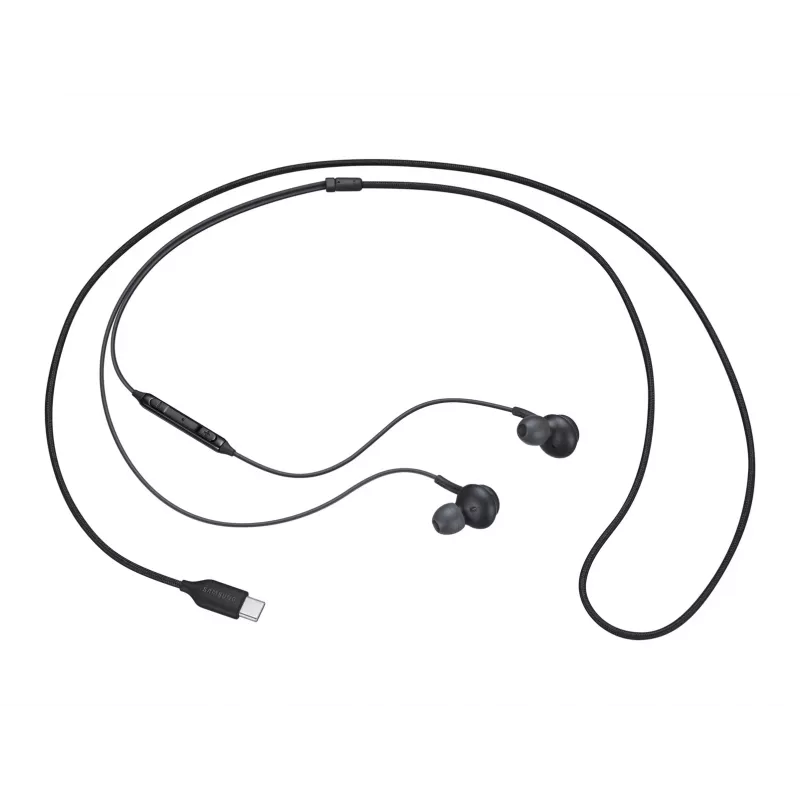Samsung EO-IC100 vadu austiņas iebūvētam mikrofonam/mūzikai USB Type-C melnas