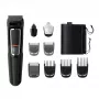 Philips MULTIGROOM Series 3000 9-in-1 MG3740/15 daudzfunkciju trimmeris — NiMH akumulators, 60 min darbība, nerūsējošā tērauda asmeņi, 9 ķemmes, melns