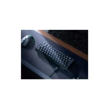 Mehāniskā spēļu tastatūra Razer Huntsman Mini, Mini formfaktors, QWERTY US International, optiskie slēdži, vadu USB, melna