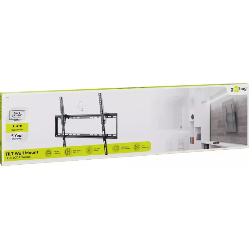TV stiprinājums Wentronic 49741 177.8 cm (70 collas) Melns