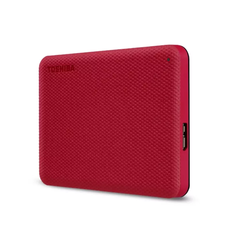 Toshiba Canvio Advanced ārējais cietais disks 2.5 inch 4TB USB 3.2 Gen 1 sarkans