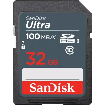 SanDisk Ultra 32GB SDHC atmiņas karte 100MB/s (SDSDUNR-032G-GN3IN)