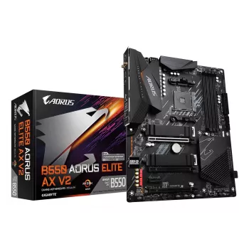 Mātesplate GIGABYTE B550 AORUS ELITE AX V2 ATX, AMD B550, Socket AM4, DDR4, 4 DIMM, Wi‑Fi 6E, 2.5Gb LAN