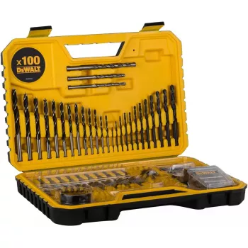 Urbju komplekts DeWalt DT71563-QZ — 100 gab. metālam, ieskaitot skrūvgriežu uzgaļus un glabāšanas kastīti