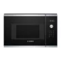 Iebūvējamā solo mikroviļņu krāsns Bosch Serie 6 BFL524MS0 — 800 W, 20 L, skārienvadība, nerūsējošais tērauds/melns