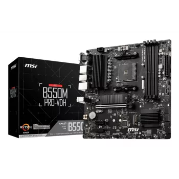 MSI B550M PRO-VDH mātesplate AMD B550 Socket AM4 micro ATX