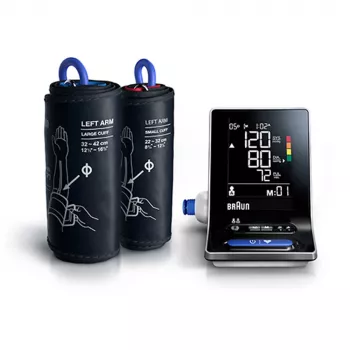 Braun ExactFit 3 augšdelma automātiskais asinsspiediena mērītājs (2 lietotāji)