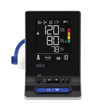Braun ExactFit 3 augšdelma automātiskais asinsspiediena mērītājs (2 lietotāji)