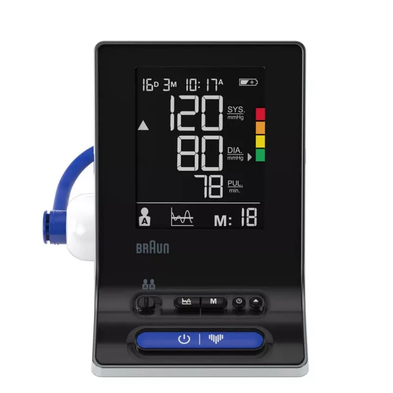 Braun ExactFit 3 augšdelma automātiskais asinsspiediena mērītājs (2 lietotāji)