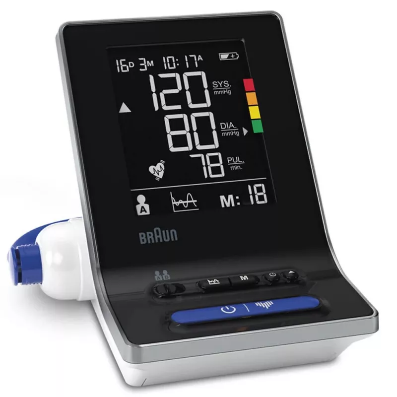 Braun ExactFit 3 augšdelma automātiskais asinsspiediena mērītājs (2 lietotāji)