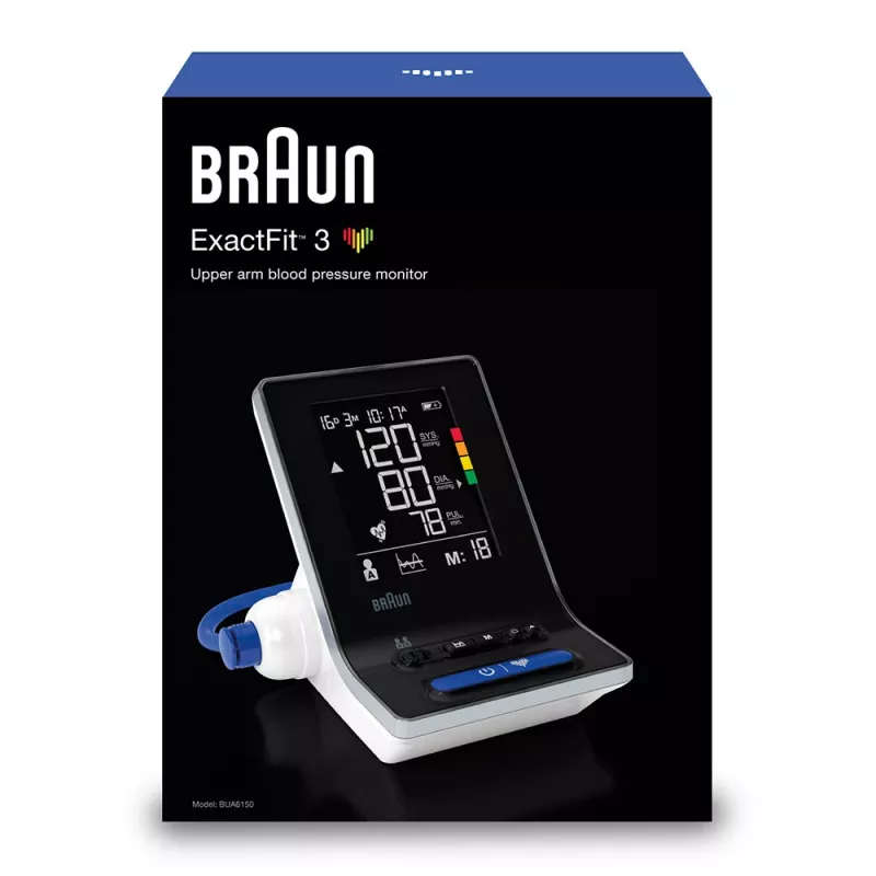 Braun ExactFit 3 augšdelma automātiskais asinsspiediena mērītājs (2 lietotāji)