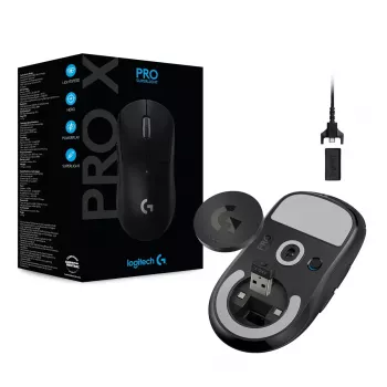 Logitech Gaming Pele Pro X Superlight Bezvadu - Melna