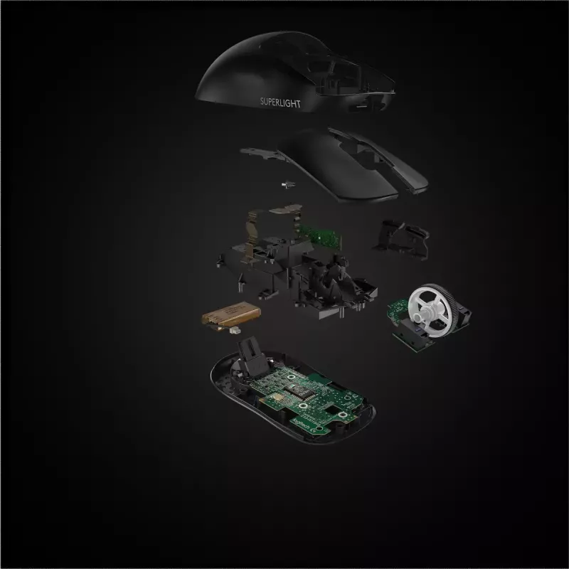 Logitech Gaming Pele Pro X Superlight Bezvadu - Melna