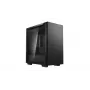 PC korpuss DeepCool MACUBE 110 Midi Tower Melns — microATX/Mini-ITX, rūdīts stikls, atbalsta GPU 320 mm, CPU dzesētājs 165 mm