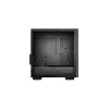 PC korpuss DeepCool MACUBE 110 Midi Tower Melns — microATX/Mini-ITX, rūdīts stikls, atbalsta GPU 320 mm, CPU dzesētājs 165 mm