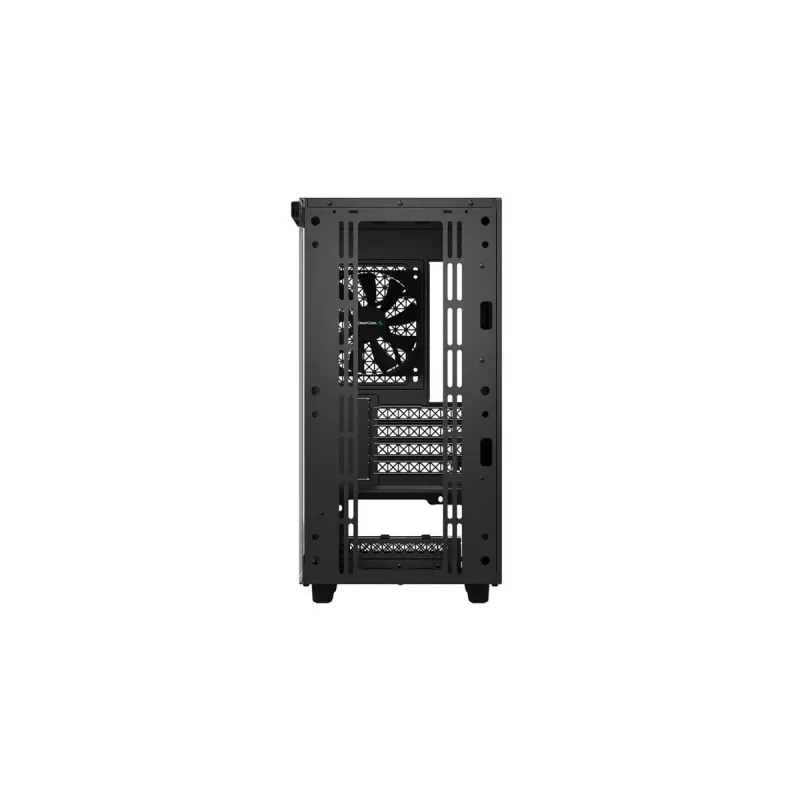 PC korpuss DeepCool MACUBE 110 Midi Tower Melns — microATX/Mini-ITX, rūdīts stikls, atbalsta GPU 320 mm, CPU dzesētājs 165 mm