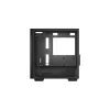 PC korpuss DeepCool MACUBE 110 Midi Tower Melns — microATX/Mini-ITX, rūdīts stikls, atbalsta GPU 320 mm, CPU dzesētājs 165 mm