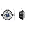 ARCTIC Alpine 23 - Kompakts AMD CPU dzesētājs, 9 cm ventilators, alumīnijs, melns