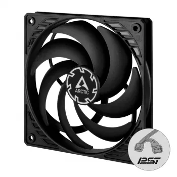 ARCTIC P12 Slim PWM PST - spiediena optimizēts 120 mm PWM ventilators ar integrētu Y-kabeli