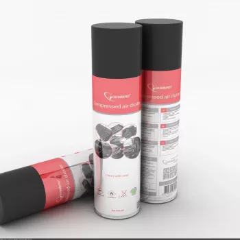 Saspiestā gaisa tīrītājs GEMBIRD CK-CAD-FL600-01 — 600 ml, 0,06 bāri, uzliesmojošs aerosols