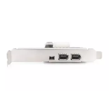 DIGITUS IEEE 1394a interfeisa karte, PCI-E, 3 porti: 1x ārējais 1394mini, 2x ārējie 1394a porti
