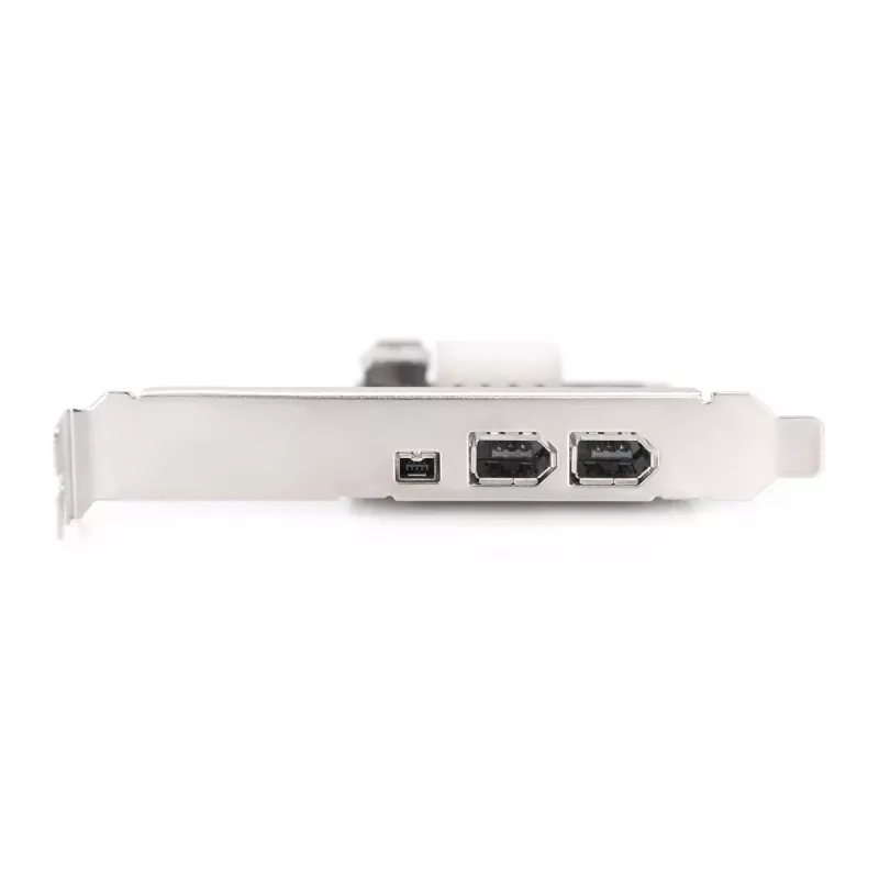 DIGITUS IEEE 1394a interfeisa karte, PCI-E, 3 porti: 1x ārējais 1394mini, 2x ārējie 1394a porti