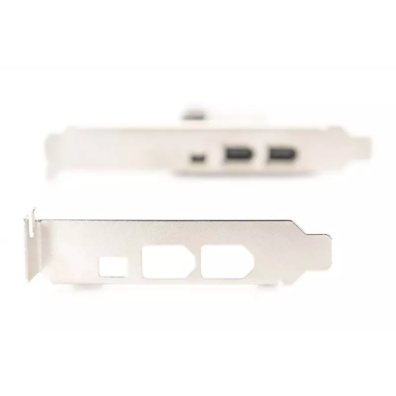 DIGITUS IEEE 1394a interfeisa karte, PCI-E, 3 porti: 1x ārējais 1394mini, 2x ārējie 1394a porti