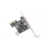 DIGITUS IEEE 1394a interfeisa karte, PCI-E, 3 porti: 1x ārējais 1394mini, 2x ārējie 1394a porti