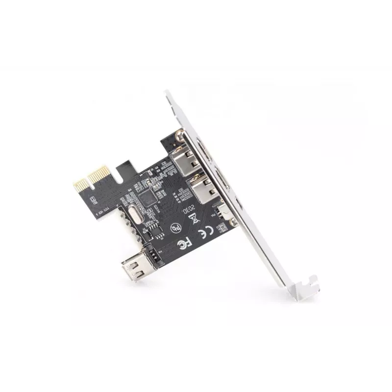 DIGITUS IEEE 1394a interfeisa karte, PCI-E, 3 porti: 1x ārējais 1394mini, 2x ārējie 1394a porti
