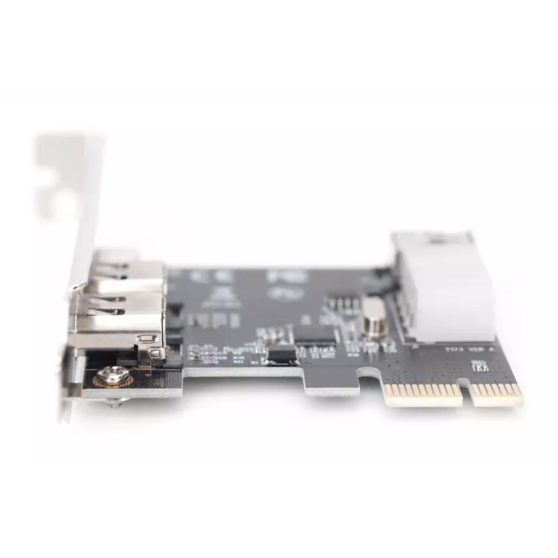 DIGITUS IEEE 1394a interfeisa karte, PCI-E, 3 porti: 1x ārējais 1394mini, 2x ārējie 1394a porti